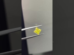 1.5ct Lab Growm Diamond Princess Cut CVD amarillo intenso VS1 2EX N IGI.