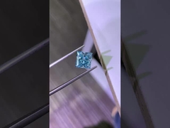 3.2CT Fancy Intense Blue VS1 2EX CVD Lab Crecido Diamante Corte Princesa Certificado IGI