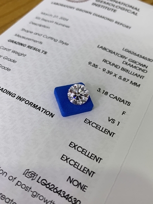 comprar 3.18CT F VS1 3EX CVD Diamante sintético de corte de peras Certificado IGI LG626434630 online manufacture