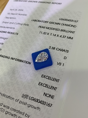 comprar 2.38CT D VS1 2EX Diamantes sintéticos de laboratorio Diamantes en forma de pera online manufacture
