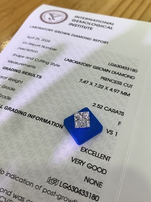 comprar 2.52 quilates F Color VS1 Claridad EX VG CVD Diamante hecho en laboratorio online manufacture