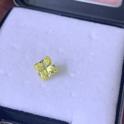 comprar 1.37CT Amarillo intenso de lujo VVS1 EX VG CVD Fabricado en laboratorio Diamantes Corte Princesa Certificado IGI online manufacture
