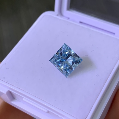 comprar 3.22CT azul intenso de lujo VS2 2EX CVD de laboratorio de diamante de corte de princesa online manufacture