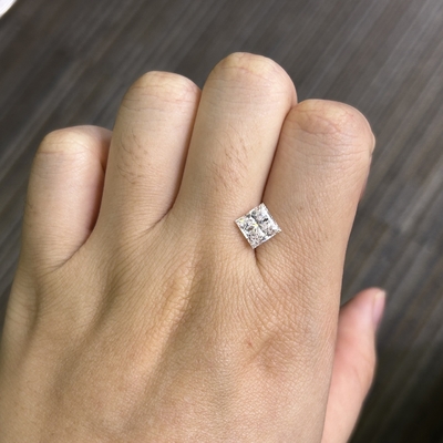 comprar 2.02CT D VS1 EX VG CVD Diamante de brillo crecido Diamante de corte princesa Certificado IGI online manufacture