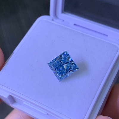 comprar 1.2CT Azul intenso de lujo VS2 2EX CVD de laboratorio de diamante de corte de princesa online manufacture