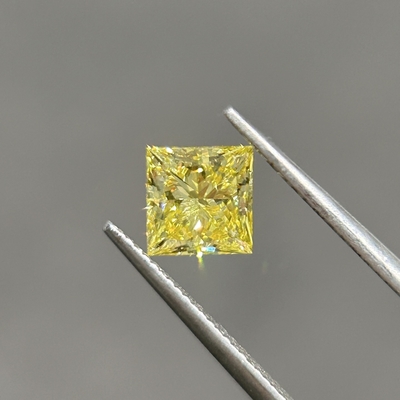 comprar 1.06ct Laboratorio Diamante Amarillo Corte de la princesa CVD Fancy Amarillo intenso VVS2 2EX N IGI online manufacture
