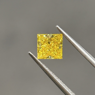 comprar 1.15ct Diamantes cultivados en laboratorio Diamante amarillo cortado por princesa Diamante CVD VVS2 2EX N IGI online manufacture