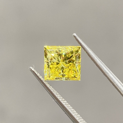 comprar VVS2 2.14ct Creado en laboratorio Canario Diamante CVD HPHT Diamante OEM online manufacture