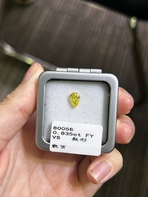 comprar 0.83ct Diamante amarillo hecho en laboratorio, corte de peras, CVD. online manufacture