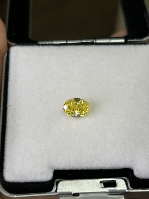 comprar 1.37 quilates corte oval HPHT VS CVD Diamantes de lujo amarillo vivo online manufacture