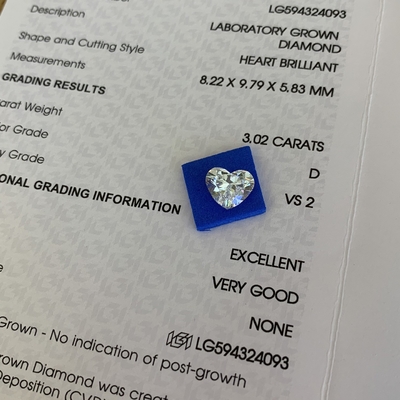 comprar 3Diamante de laboratorio en forma de corazón de.02 quilates D Color VS2 Claridad online manufacture