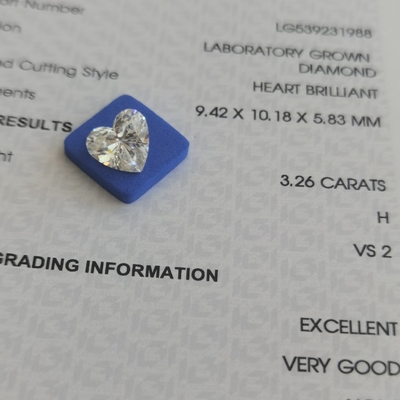 comprar 3.26ct En forma de corazón Diamante de laboratorio H VS2 2EX N IGI LG539231988 online manufacture