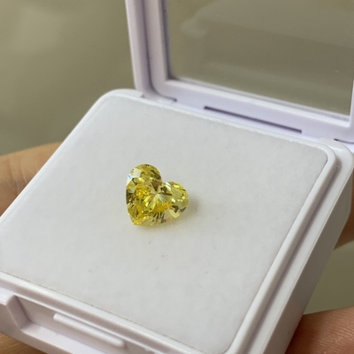 comprar 1.67CT Amarillo intenso de laboratorio crecido VS1 EX VG CVD de laboratorio crecido Diamante corte en el corazón online manufacture