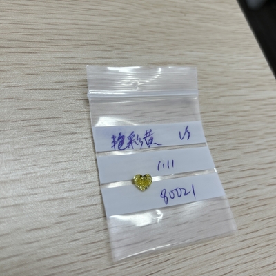 comprar 1.11CT Amarillo de lujo VS HPHT Diamante de laboratorio crecido Corte de corazón Diamante suelto online manufacture