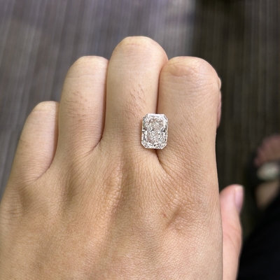 comprar 3.82 Carats Creado en laboratorio Diamante de corte radiante CVD E Color VS1 Claridad EX VG N online manufacture