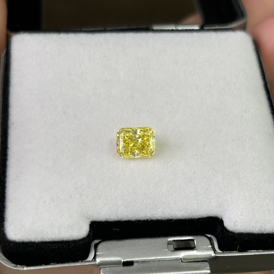 comprar 1.24 quilates VVS2 Creado en el laboratorio Diamante Amarillo de corte radiante online manufacture