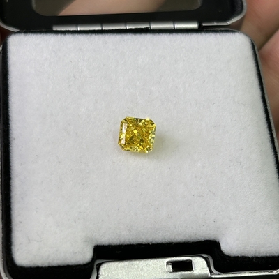 comprar 1.56ct Diamante amarillo sintético HPHT Diamante cultivado en laboratorio Diamante de lujo amarillo vivo SI2 2VG N IGI online manufacture