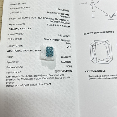 comprar Creado en el laboratorio Diamante de corte radiante Fabricado en el laboratorio Fabricado en el laboratorio online manufacture