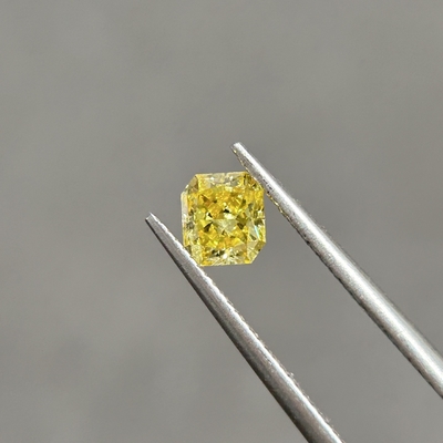 comprar 0.55ct VS2 Creado en el laboratorio Canario amarillo Diamantes de corte radiante OEM ODM online manufacture