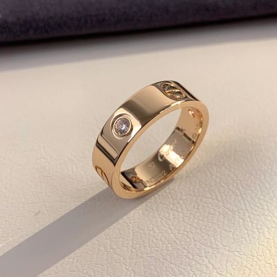 comprar Anillo de bodas de amor 3 diamantes oro de 18 caratos 0,22 quilates GH-SI1 online manufacture