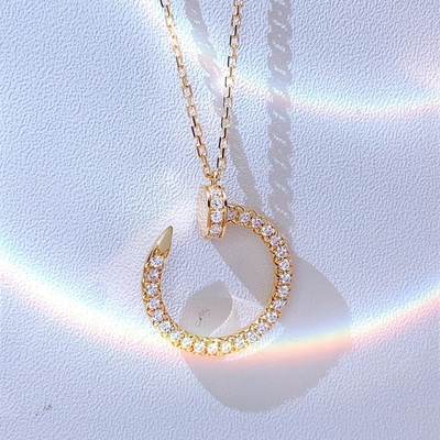 comprar Diamante natural de 0,39 ct collar Juste Un Clou Pedante de oro de 18 quilates online manufacture