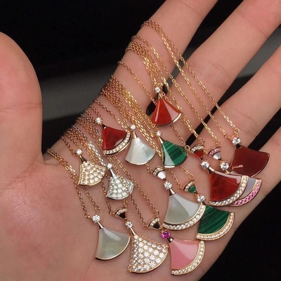 comprar 18k faldas de oro sólido collar de ágata joyería réplica de joyería collar de ensueño de divas online manufacture