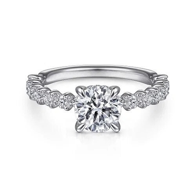comprar 18K 14K 10K oro real personalizado China fábrica 1 quilate 2 quilates DEF VVS VS laboratorio creado anillo de compromiso de diamantes online manufacture