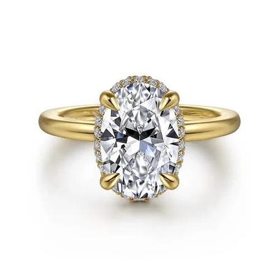comprar 18K 14K 10K Oro sólido Joyería personalizada 3 quilates Def Vvs claridad Cvd corte oval de laboratorio crecido Diamante Halo Anillos en venta online manufacture