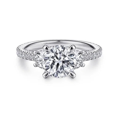 comprar 18K 14K 10K Oro sólido Joyería personalizada 2 quilates Def Vvs Claridad Cvd Corte oval Laboratorio crecido Diamante 3 fábrica de anillos de piedra online manufacture