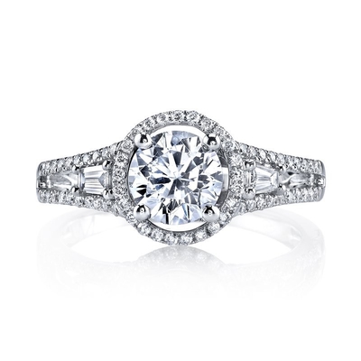 comprar 18K 14K 10K 9K Platino Halo Laboratorio Creado Diamante Anillo de compromiso 1 a 3 quilates online manufacture