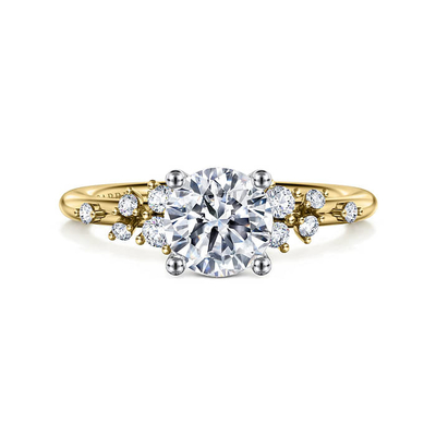 comprar 18K 14K 10K Oro sólido de patrón personalizado Joyería VVS Claridad CVD Corte redondo Eternidad Anillo de laboratorio Diamante online manufacture