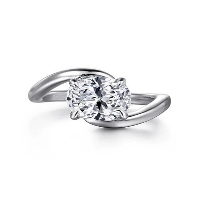 comprar Anillo de compromiso de diamante de corte oval de 1 quilate online manufacture
