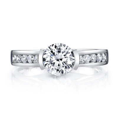 comprar Anillo de Diamante de Laboratorio de la Banda de Boda VVS Claridad HPHT Redondo Corte de Laboratorio de Diamante Crecido online manufacture