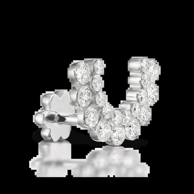 comprar 0.59 quilates de diamantes creados en el laboratorio, aretes VVS Claridad HPHT Corte redondo online manufacture
