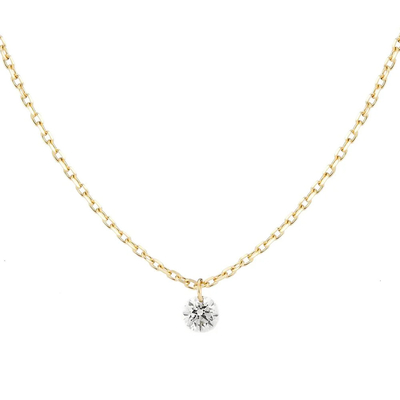 comprar Collar de diamantes de corte redondo con oro sólido 18K 14K 10K online manufacture