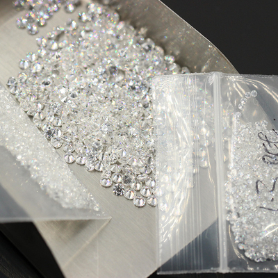Diamantes creados en el laboratorio en forma suelta Diamantes de corte redondo de 1,3 a 4 mm