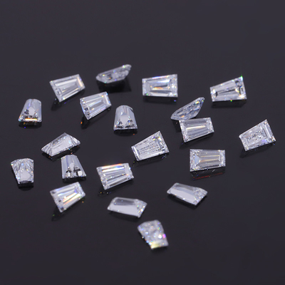 Los diamantes creados en laboratorio sueltos HPHT 2.6-3.1 a 1.0-3.7 mm Forma trapezoidal blanca Corte trapezoidal