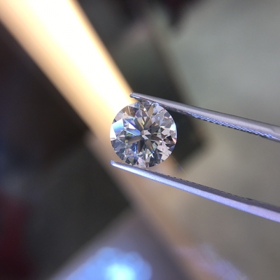 Corte redondo 1,53 quilates E VS2 ID EX CVD HPHT Diamantes cultivados en laboratorio