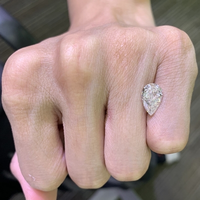 2.36CT F VVS2 EX VG Peras cortadas CVD sueltas Diamantes cultivados en laboratorio