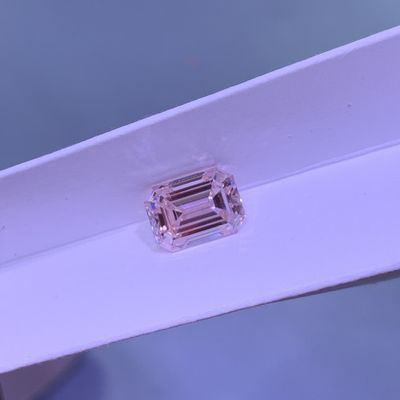 5.03 Carats Esmeralda Corte CVD Creado Diamante Rosa OEM ODM