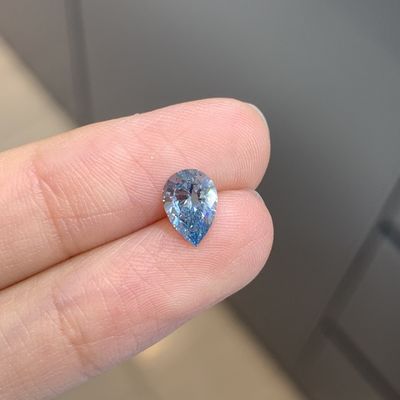 1.03ct Diamantes cultivados en el laboratorio CVD Corte de pera de lujo Azul intenso VS2 2EX N IGI