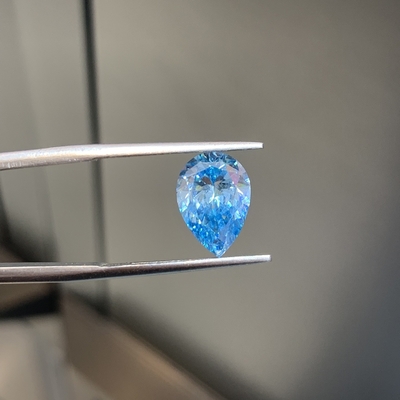 Color azul de laboratorio de la pera en forma de diamante Claridad SI1 Carat 2.41