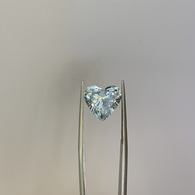 4.17 quilates SI2 Claridad Azul Crecido Brillo Diamantes Corte de corazón