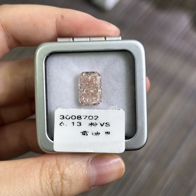 6.13 Carats hombre hecho rosa Diamante lujoso rosa lujoso Vs Diamante radiante corte