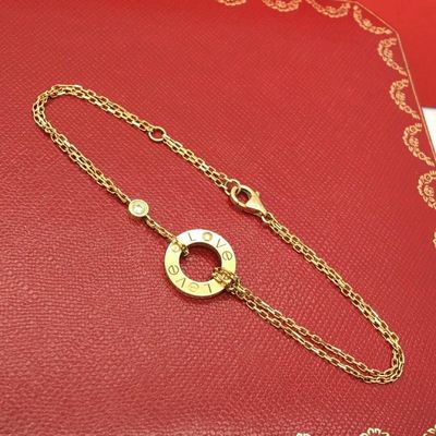 Brazalete de oro sólido de 18 quilates GH Color VS Claridad Tamaño 7 