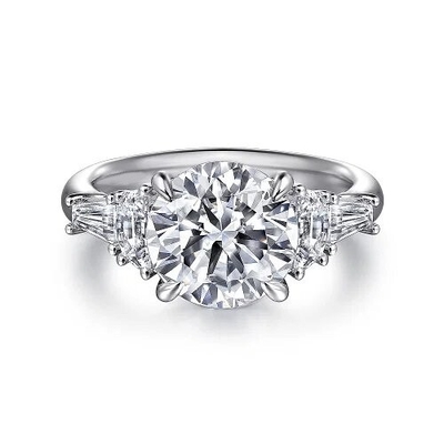 Personalización personal GIA IGI Certificado 1 quilate HPHT Anillo de diamante de laboratorio Joyería AU750 18K Diamante cultivado en laboratorio Ri
