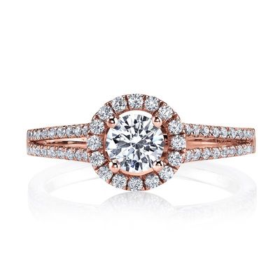 Anillo de diamante de laboratorio 18K 14K 10K de oro sólido personalizado