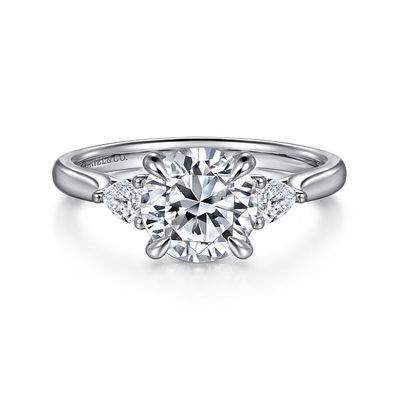 Anillos de diamantes de corte redondo de diamantes cultivados en laboratorio de diamantes 18K 14K 10K 9K Platino