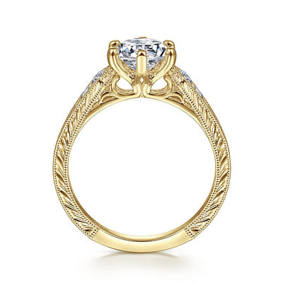 6 VVS Claridad HPHT Corte redondo Anillo de boda de diamante de laboratorio