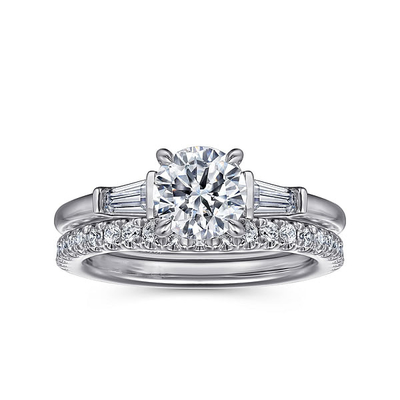 Tipo de piedra preciosa Anillo de diamantes de laboratorio Anillo de boda de diamante VVS Claridad HPHT Anillo de diamante de corte redondo